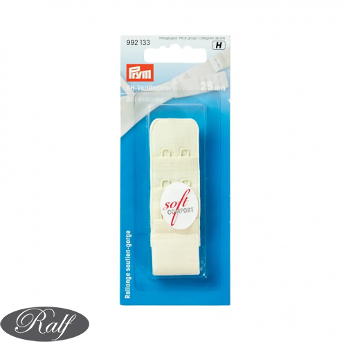 Extindere pentru sutien, carlige 3x2, 25 mm, bej - Prym 992133